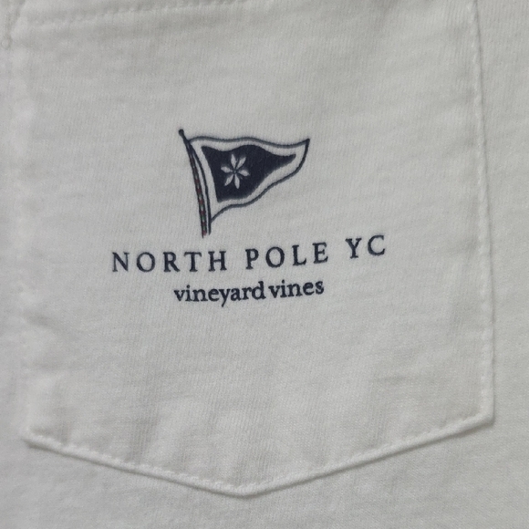 Vineyard Vines North Pole White Long Sleeve Tee - Picture 2 of 7
